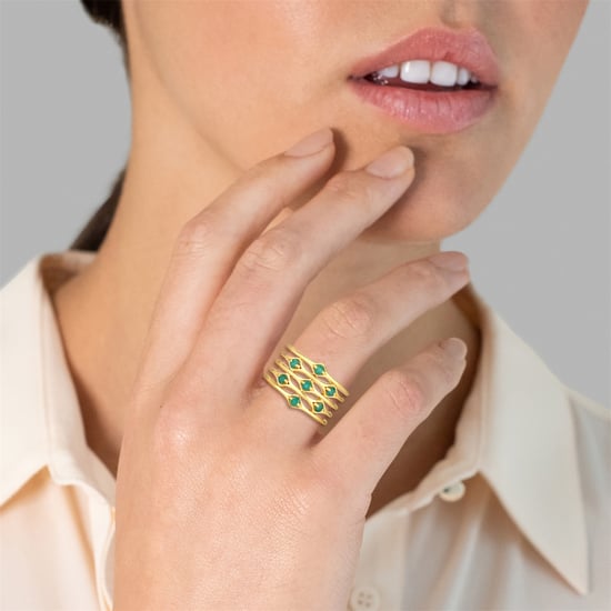 Khushi Female Sterling Silver Ring - Image 2