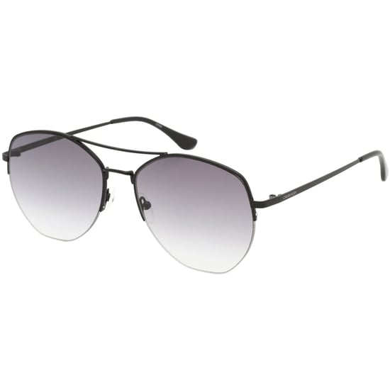 Calvin Klein Grey Gradient Lensed Black Sunglasses