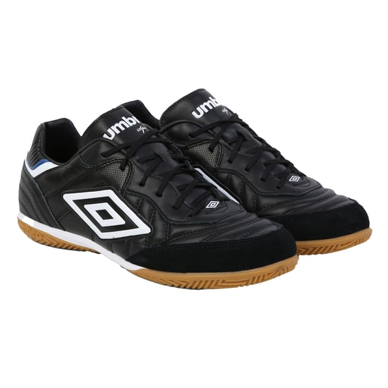 Umbro Heren Speciali Eternal Team Nt Leather Trainers (Zwart/Wit/Loyaal Blauw) - Image 1