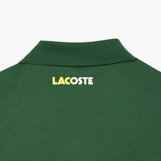 Men's Lacoste Ultra-Dry Colourblock Tennis Polo Shirt in Green White