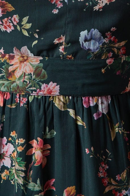 Bow Back Chiffon Midi Dress - Image 5