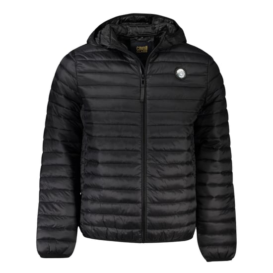 Cavalli Class Effen Gequilte Zwarte Jas - Image 1