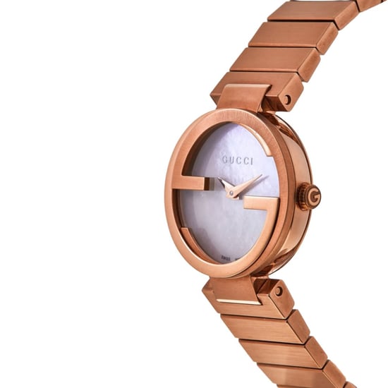 Gucci YA133515 In elkaar grijpende parelmoer wijzerplaat dames horloge - Image 3