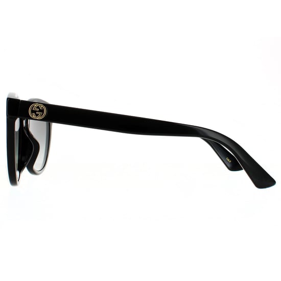Gucci Round Womens Black Grey Gradient Sunglasses