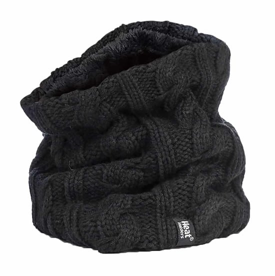 Heat Holders - Kabelgebreide halswarmer voor dames - Zwart - Image 1