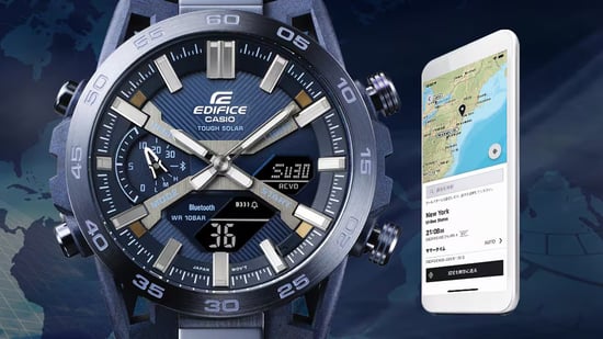Casio Edifice Sospensione Heren Blauwe Horloge ECB-2000CB-2AEF - Image 4