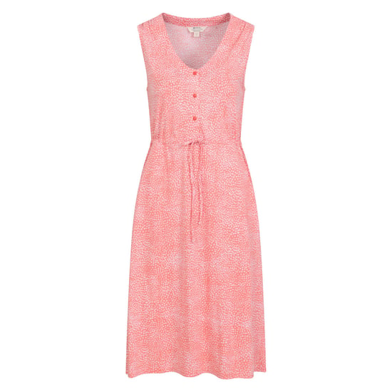 Mountain Warehouse Dames/Dames Bahama's Bloemrijke Mouwloze Jurk (Koraal) - Image 1