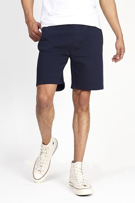 Dark Navy 'Tarley' Basic Fleece Shorts
