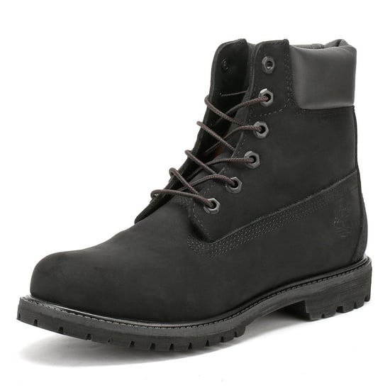 Timberland Dames 6 Inch Premium Zwart Nubuck Leren Laarzen - Image 3