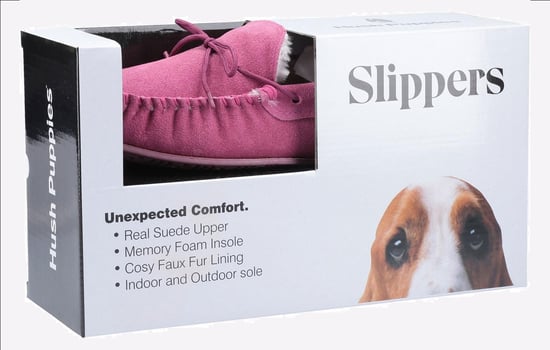 Hush Puppies Allie Suède Damesroze Pantoffels - Image 5
