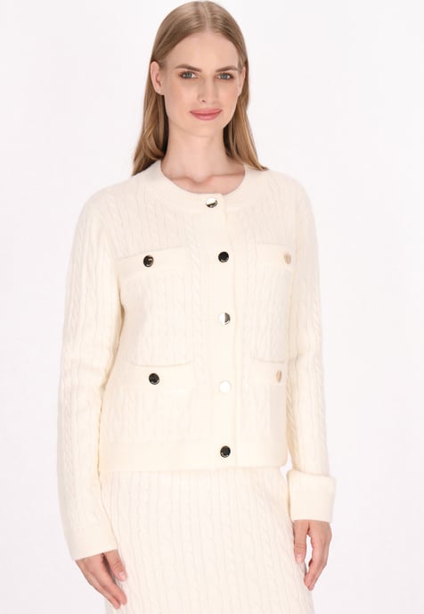 Dreimaster Vest Dames wolwit - Image 3