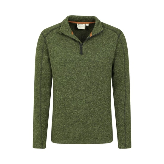 Mountain Warehouse Heren Idris II Half Zip Fleece Top (Donkergroen) - Image 5