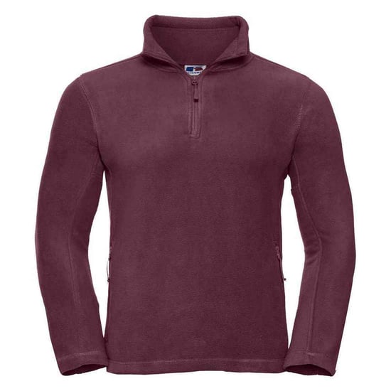 Russell Heren Quarter Zip Outdoor Fleece Top (Bourgondië) - Image 1