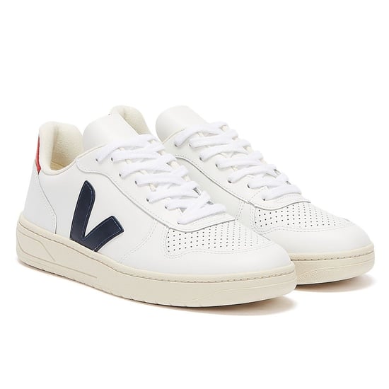 Veja V-10 Extra Wit/Nautico/Pekin Damestrainers - Image 1