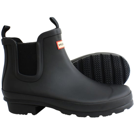 Hunter Chelsea Grote Kinderen Zwarte Wellington Laarzen - Image 4