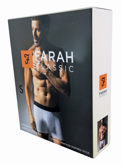 Farah Classic - Mens Keyhole Trunks - White - Image 2
