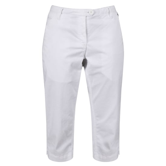 Regatta Dames/dames Maleena II Casual Capri Broek (Wit) - Image 1