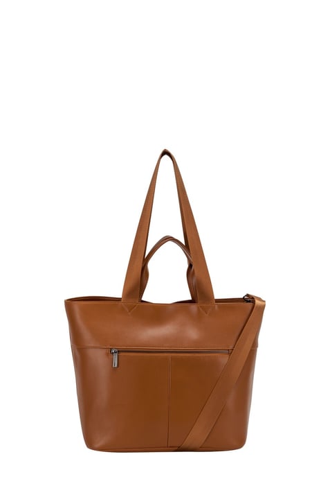 Smooth Leather E/W Tote / Shoulder Bag
