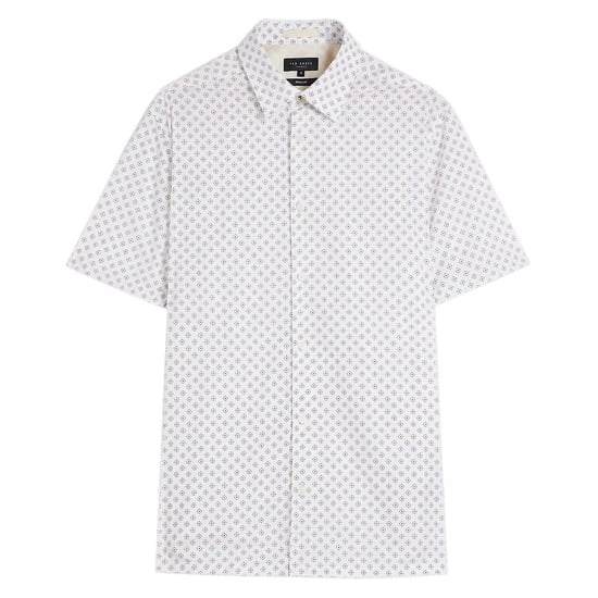 Ted Baker Forter Mens White Geo Print Shirt