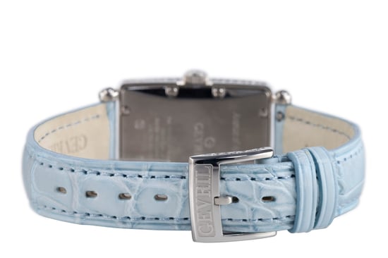 Gevril Dames 7247NV Mini Kwartshorloge Avenue of Americas Blauw Diamant - Image 3