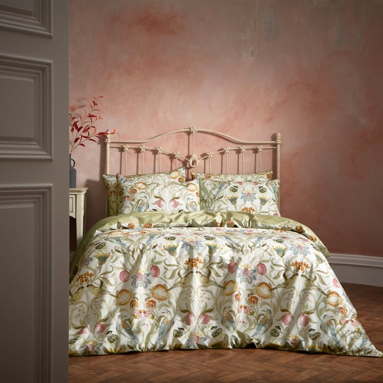 EW by Edinburgh Weavers Liberty Floral Birds Luxury Cotton Duvet Cover Set - Image 1