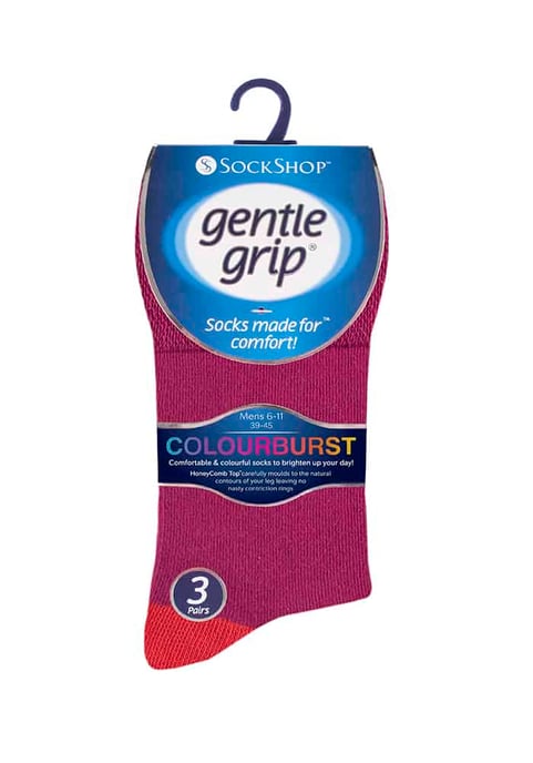 6 paar sokken zonder elastiek herensokken met zachte grip 39-45 Uk - MGG91 - Image 2