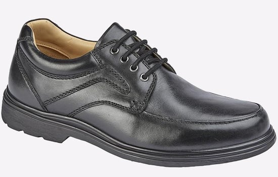 Roamers Waite Leather Shoes Mens Extra Wide - Image 1