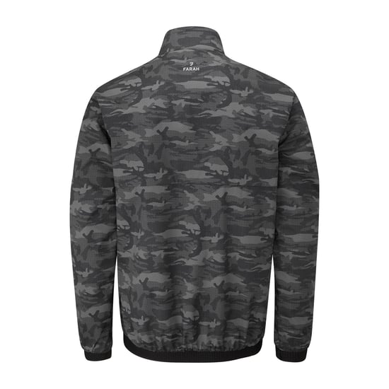 Farah Heren Parker Camouflage Douchebestendige Jas (Zwart) - Image 2