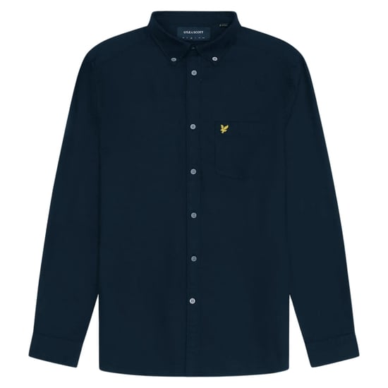 Lyle & Scott donker marineblauw shirt met lange mouwen - Image 1