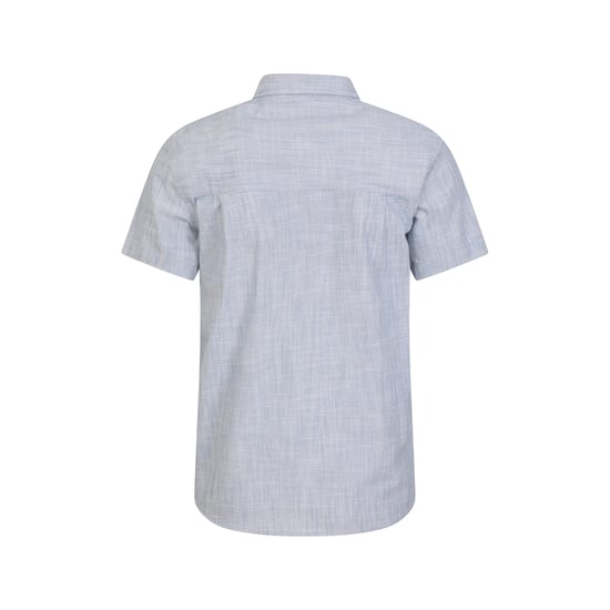 Mountain Warehouse Heren Kokosnoot Slub Overhemd met Korte Mouwen (Blauw) - Image 2