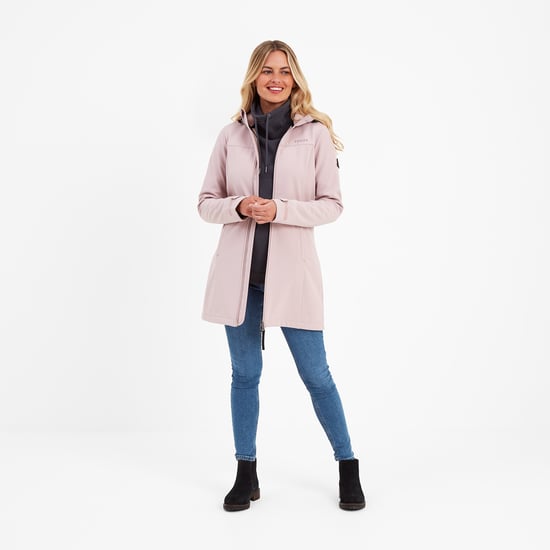 Keld Womens Softshell Long Jacket Dusky Pink
