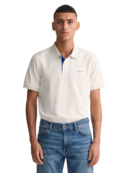 GANT regular fit korte mouw contrast piqué rugger - Image 5