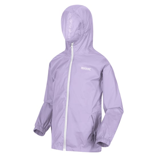 Regatta Great Outdoors Childrens/Kids Pack It Jacket III Waterproof Packaway Black (Pastel Lilac)
