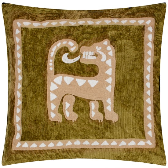 Wylder Dynasty Tijger Geborduurde Chenille Kussenhoes - Image 1