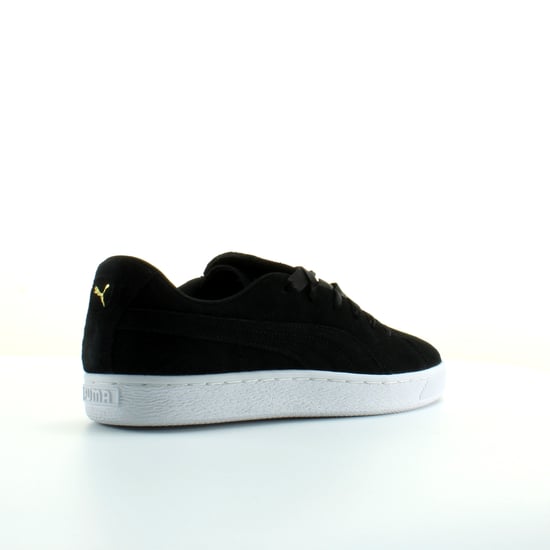 Puma Suede Crush Black Leather Womens Lace Up Trainers 369251 03