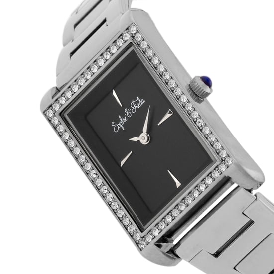 Sophie and Freda Wilmington Bracelet Watch w/Swarovski Crystals