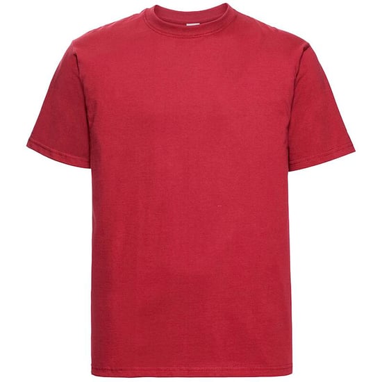 Russell Europa Heren Klassiek Zwaargewicht Ringspun Korte Mouwen T-Shirt (Klassiek rood) - Image 1