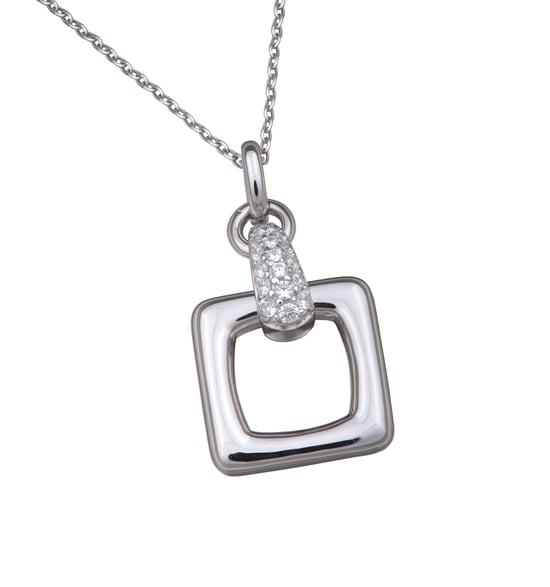 Orphelia Dames 925 Sterling Zilveren Ketting met Hanger - Zilver ZH-4492 - Image 2