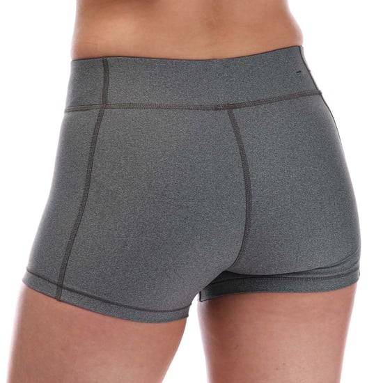 Women's Under Armour HeatGear Mid Rise Shorts in Grey