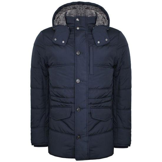 Hackett Londen Anorak Fleece Heren Navy Jas - Image 1
