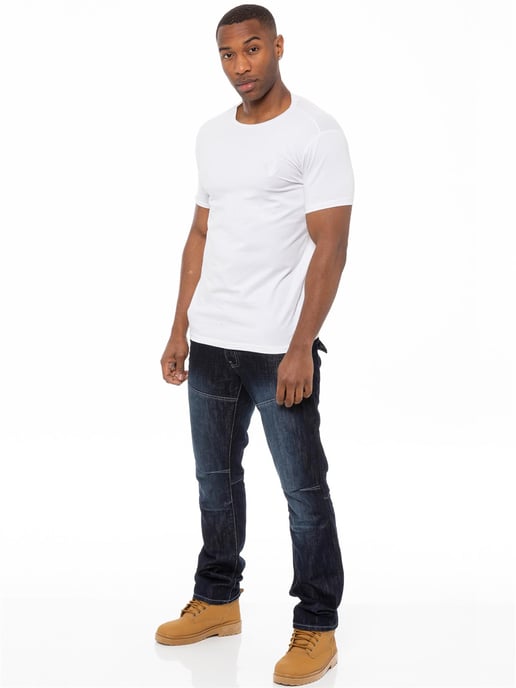 Enzo Denim Jeans Rechte Pijp Heren - Donkerblauw - Image 5