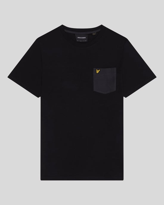 Lyle & Scott Tonal Pocket T-Shirt Black