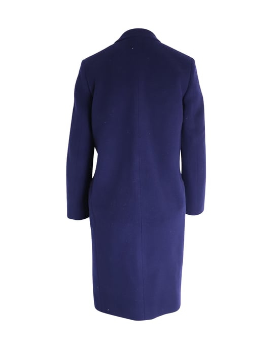 Celine Open-Front Jas in Blauwe Wol - Image 3