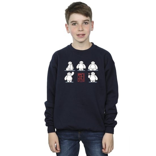Disney Jongens Big Hero 6 Baymax Veel houdingen Sweatshirt (Marineblauw) - Image 2