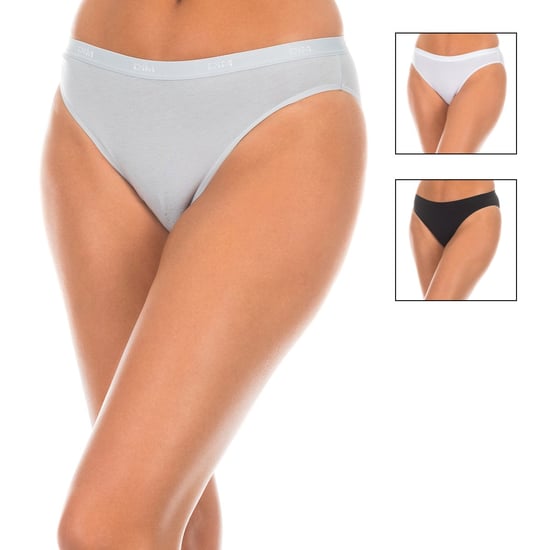 Pack-3 Les Pockets panties elastic fabric D4H00 woman