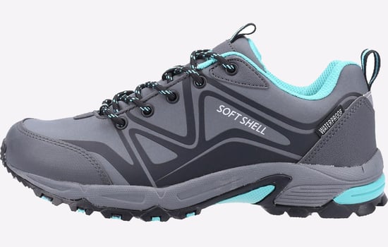 Cotswold Abbeydale Low Dames Wandelschoenen Grijs/Zwart/Aqua - Image 5