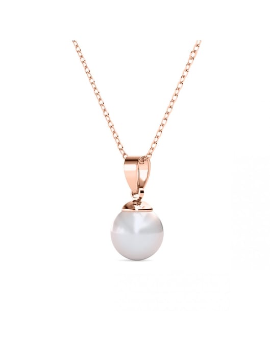 Volle Maan Parel Ketting en Hanger - Imitatie Parel - Image 3