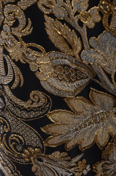 Dolce & Gabbana Women Gold Embroidred Trousers