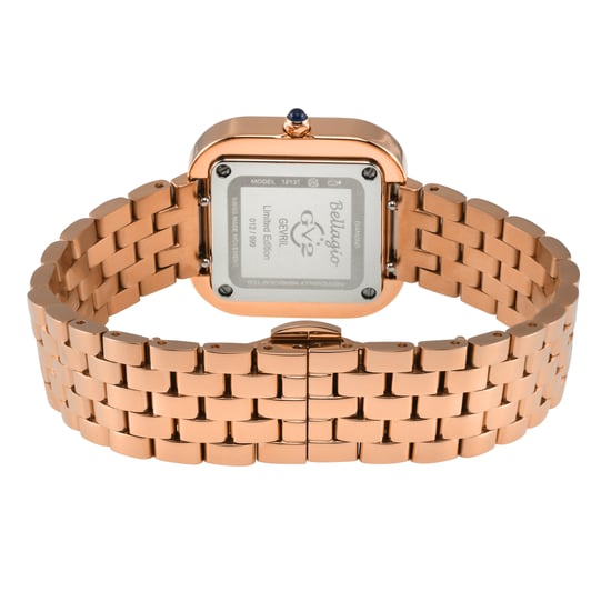 GV2 Bellagio Women's Swiss Made Diamond Silver-White Dial, IPRG Bracelet Watch - Image 3