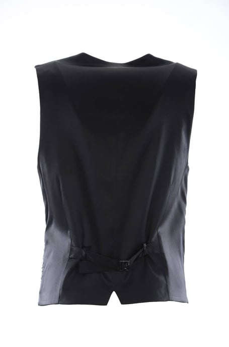 Dolce & Gabbana Vrouwen Zilver Brokaat Mouwloze Metallic Top - Image 2